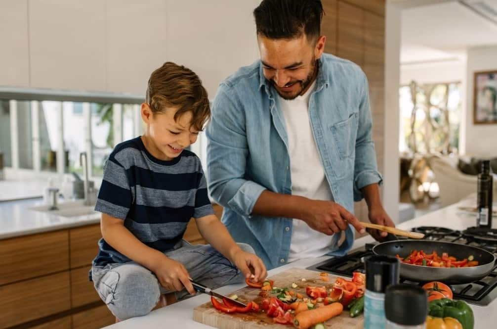 Cook more and eat out less